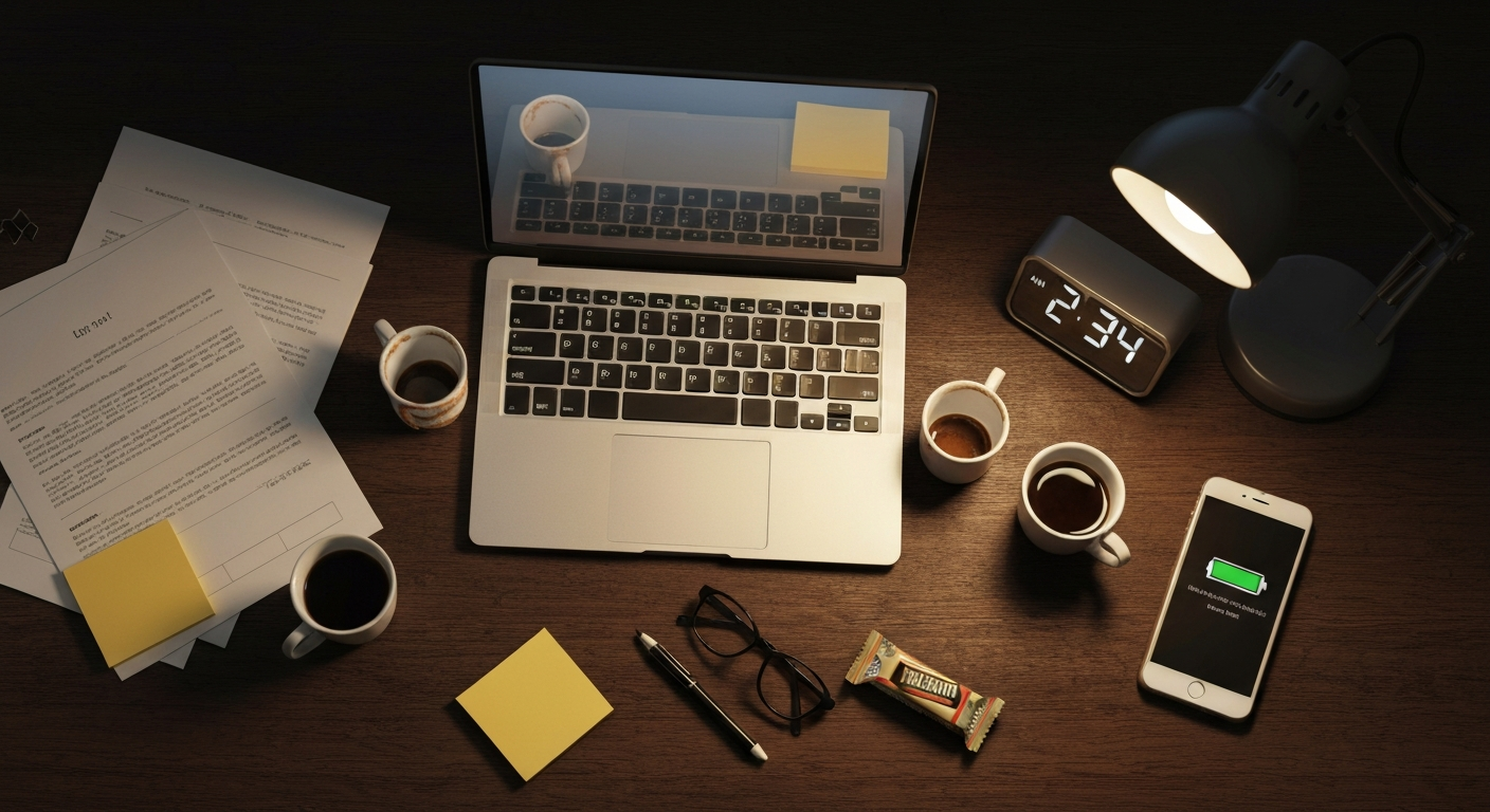 밤샘 야근하면 왜 살이 찔까? 수면 부족이 살찌는 진짜 이유 3가지 이미지 1