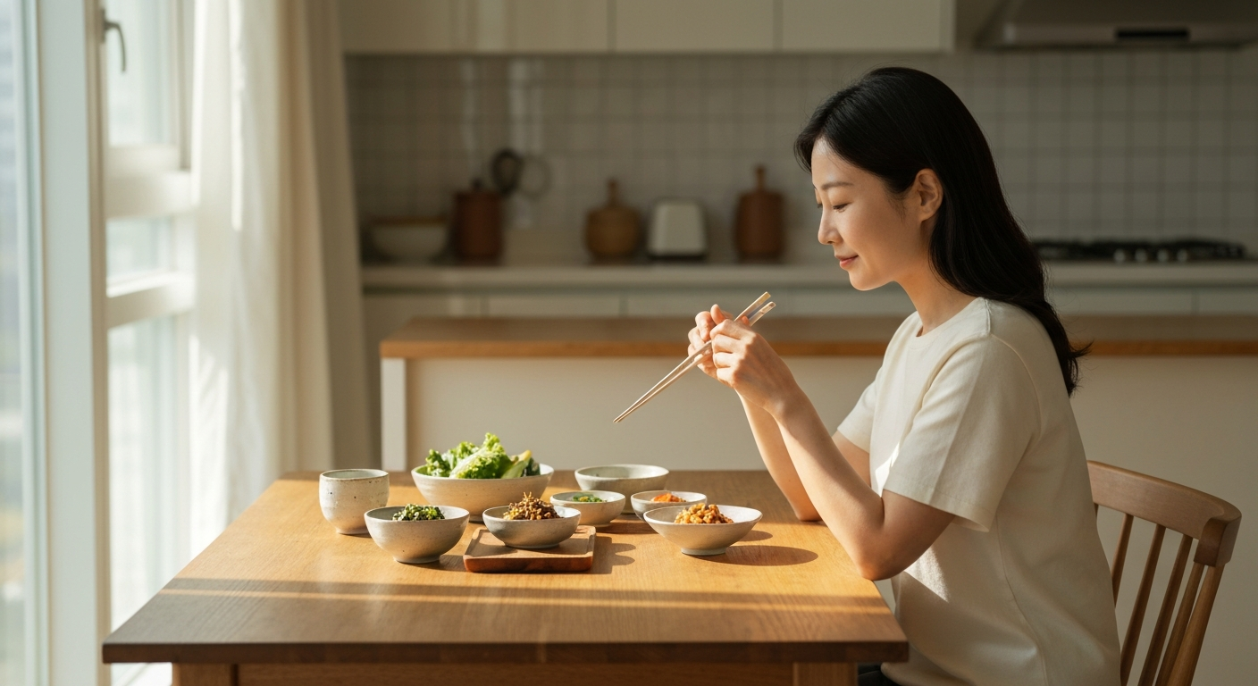 천천히 먹으면 살이 빠지는 진짜 이유 – 마음챙김 식사의 과학 이미지 1