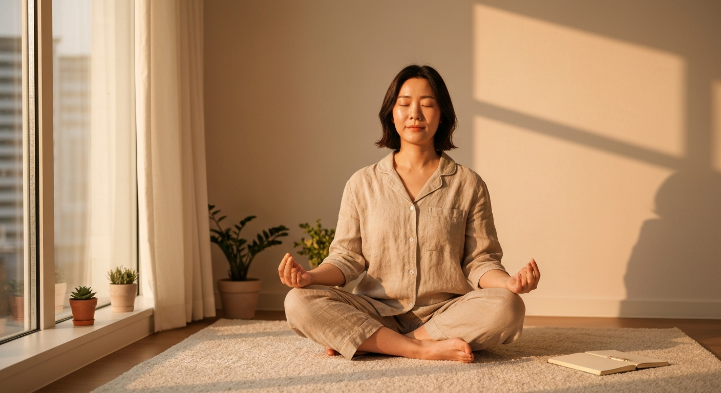자기 전 5분 마음챙김이 다이어트 성공률을 2배 높이는 이유 이미지 1
