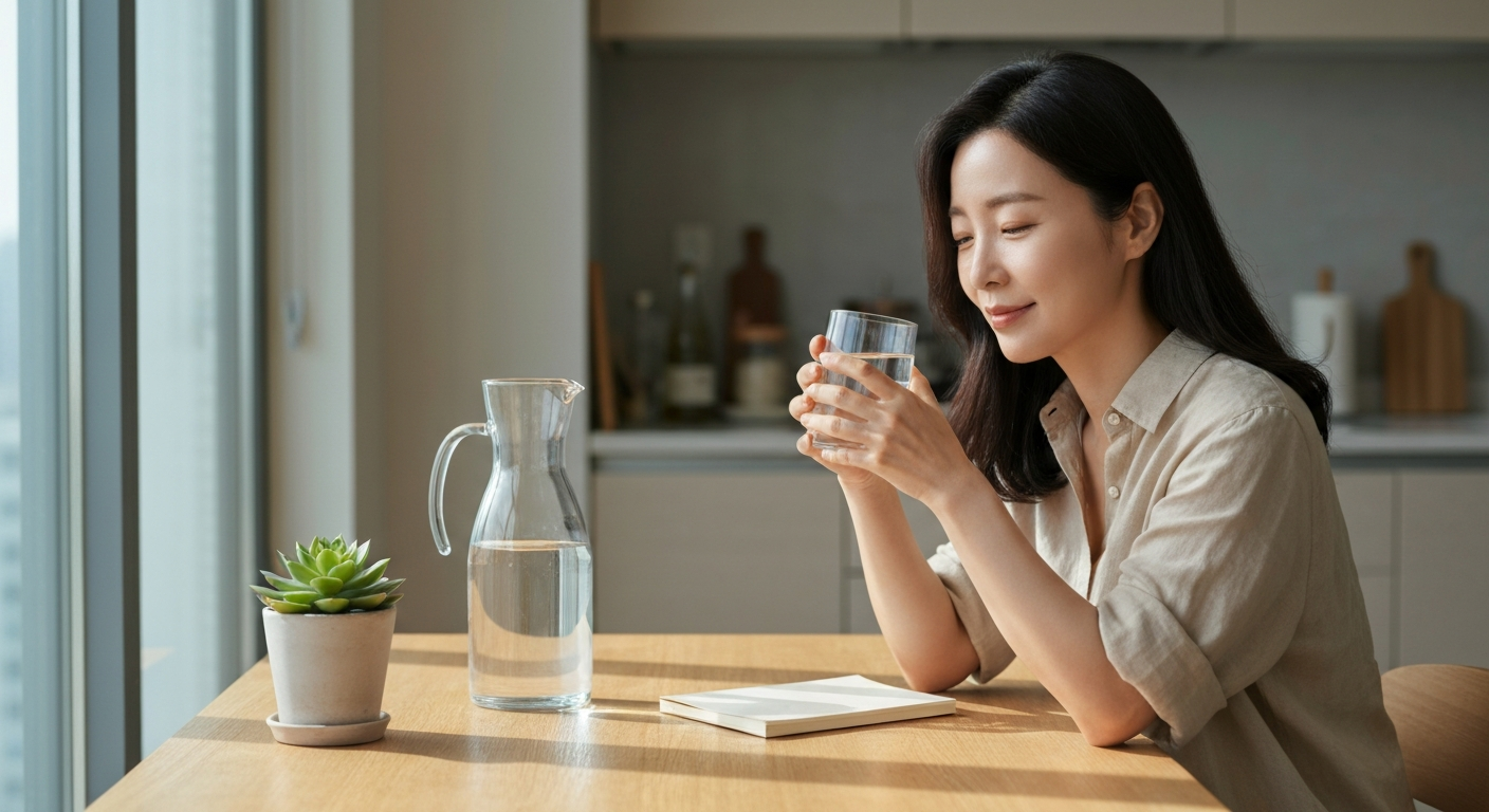 물 2리터 마셔도 피부 건조? 수분 흡수율 3배 높이는 마시는 법 이미지 1